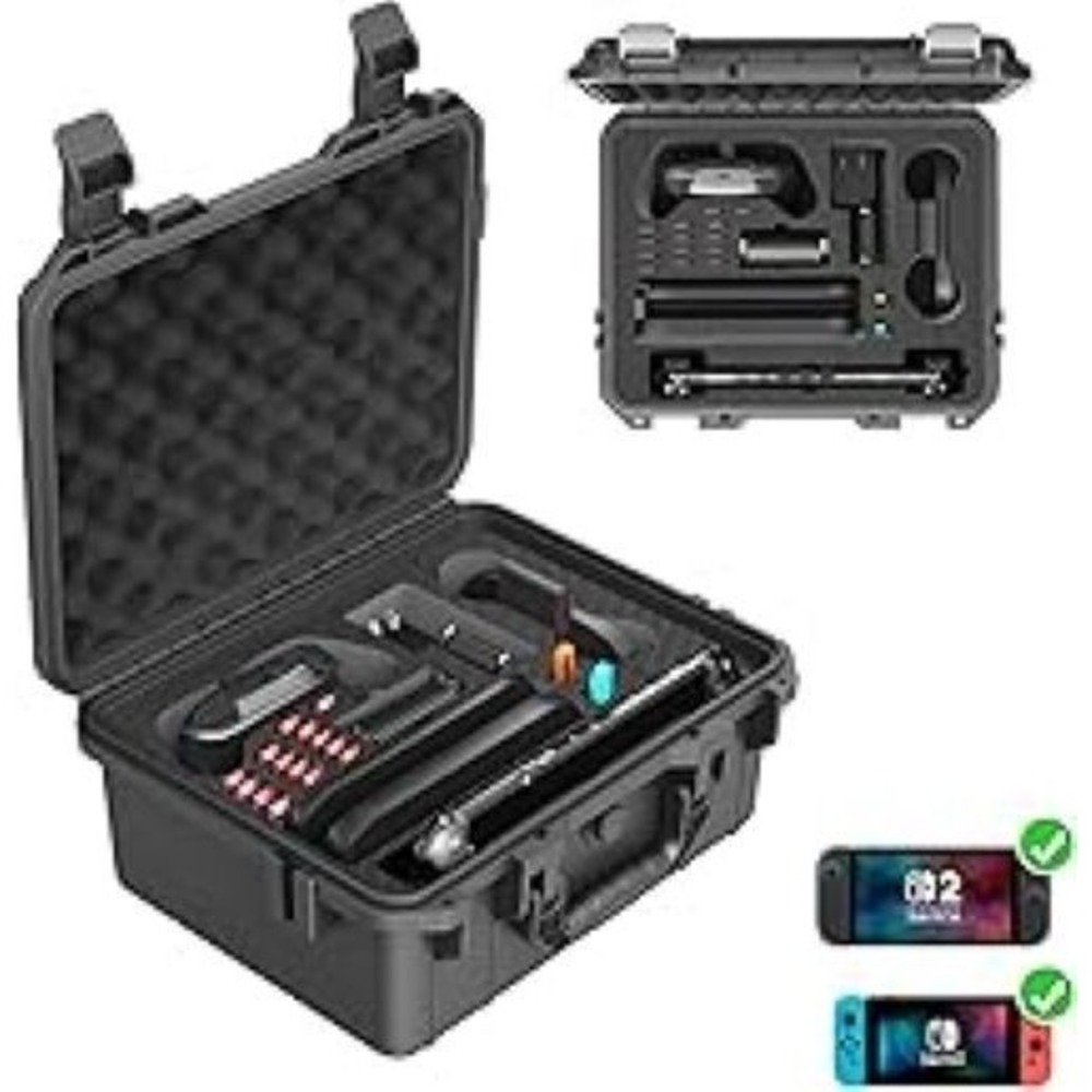 GJPBGK Hard Carrying Case for Nintendo Switch 2 Accessories Black Waterproof